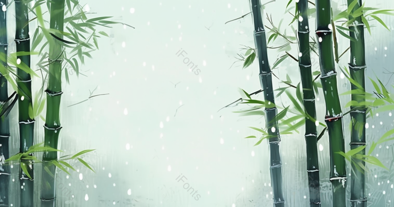 雨季中的竹林,插画/手绘图,插画/手绘图库,插画/手绘图下载,插画/手绘